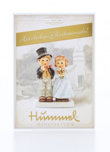 Postkarte Brautpaar - Herzlichen Glückwunsch!