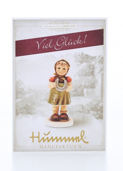 Postkarte Gefundenes Glück - Viel Glück!